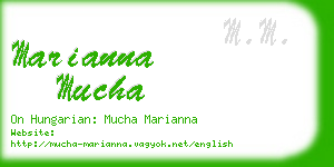 marianna mucha business card